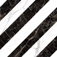 Декор Allmarble Rif. Statuario - Altissimo - Saint Laurent Decoro Lux rett 58x58