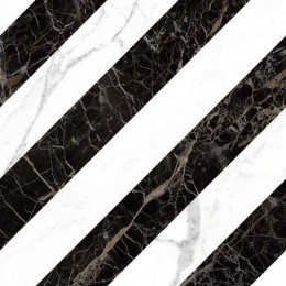 Декор Allmarble Rif. Statuario - Altissimo - Saint Laurent Decoro Lux rett 60x60