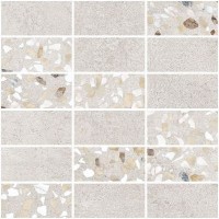 Декор Beton-Terrazzo Мозаичный микс Светлый Лаппато Ректификат 29,7x29,7