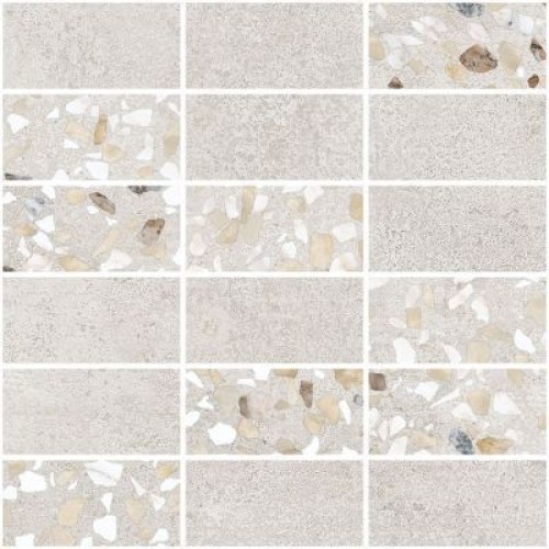 Vitra Декор Beton-Terrazzo Мозаичный микс Светлый Лаппато Ректификат 29,7x29,7 K9498928LPR1VTE0