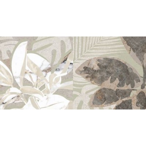 Vitra Декор Marble-Beton Цветочный Лаппато Ректификат 30x60 K949798LPR01VTE0