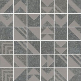 Декор Про Нордик мозаичный серый темный 30x30