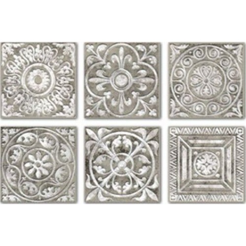 Kerama Marazzi Декор Сонет вставка серый 4,7x4,7 B1294\SG1602