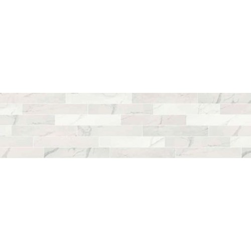 Impronta Керамогранит Marble Experience Statuario Lux Listello Mix 20x120 