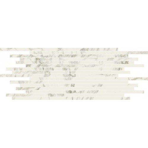 Italon Мозаика Charme Deluxe Floor Project Arabescato White Strip Lux 610110000639