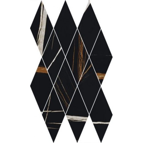 Italon Мозаика Charme Deluxe Floor Project Sahara Noir Mosaico Diamond Lux 620110000116