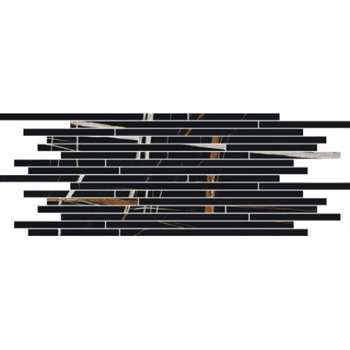 Italon Мозаика Charme Deluxe Floor Project Sahara Noir Strip Lux 610110000643