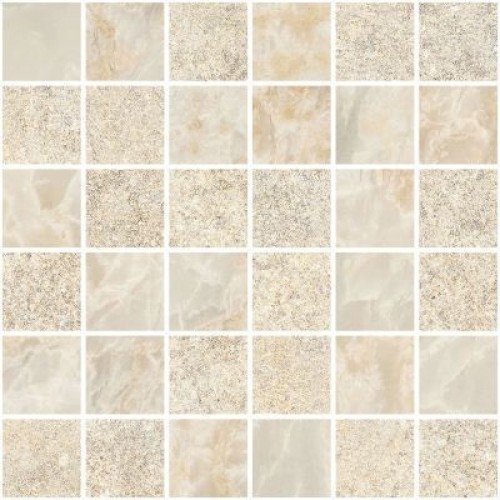 Vitra Мозаика Marble-Stone Кремовый Матовый-Лаппато Ректификат 5х5 K9498848R001VTE0