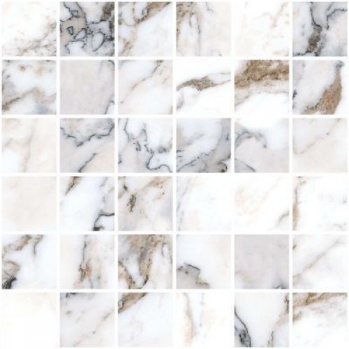Vitra Мозаика Marble-X Бреча Капрайа Белый Лаппато Ректификат 5х5 K9498798LPR1VTE0