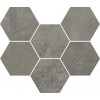 Italon Мозаика Terraviva Dark Mosaico Hexagon 620110000110