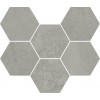 Italon Мозаика Terraviva Grey Mosaico Hexagon 620110000109