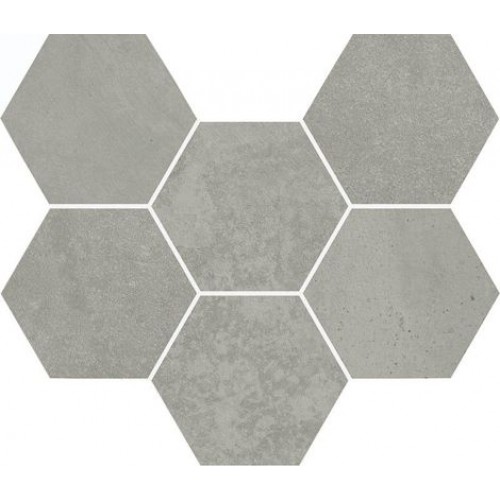 Italon Мозаика Terraviva Grey Mosaico Hexagon 620110000109