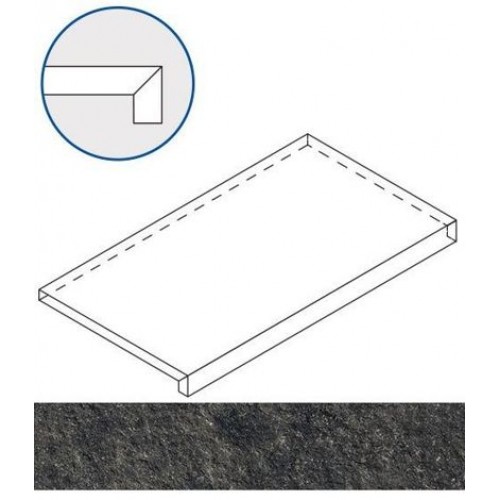 Italon Ступень Room X2 Black Stone фронтальная 33x60 620070001311