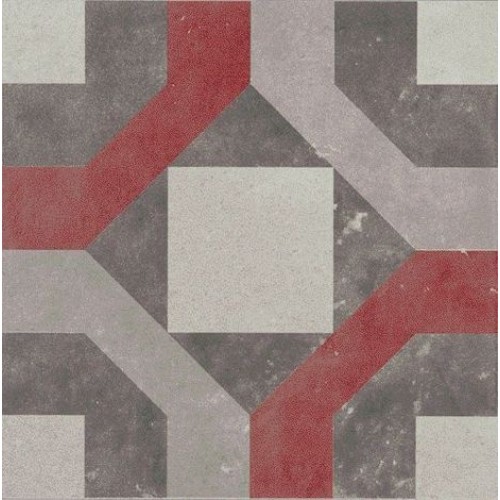 ABK Group Декор Docks Dec. Combi 4 Gri/Rosso Rett. 30x30 DKR01113