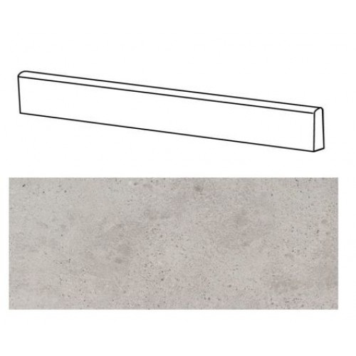 ABK Group Плинтус Battiscopa Downtown Ash rettificato 6,5x80 DWR52201
