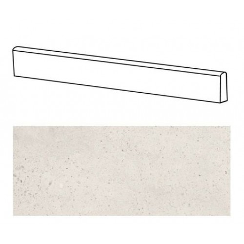 ABK Group Плинтус Battiscopa Downtown Ivory rettificato 6,5x80 DWR52051
