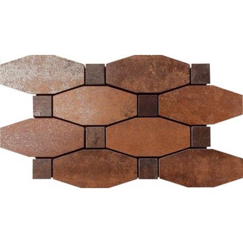 Apavisa Мозаика Metal Copper Lappato Mosaico Blend 