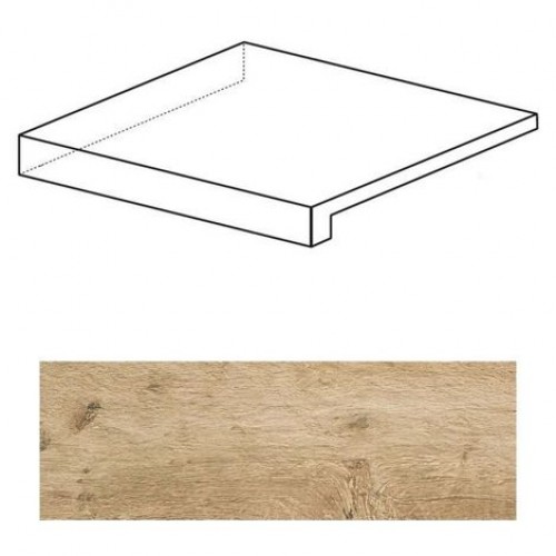 Atlas Concorde Ступень Axi Golden Oak Scalino Angolare SX 22,5x22,5 ANL5