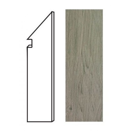 Atlas Concorde Плинтус Etic Rovere Grigio Battiscopa Sag.DX 7,2x30 ANCK