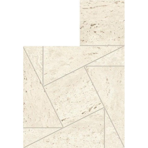 Atlas Concorde Мозаика Marvel Travertine White Mosaico Tessellation AF9G