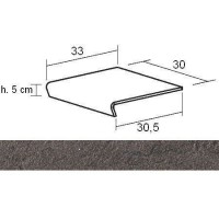 Ступень Mineral Chrom Brown Gradone Naturale 30x33