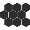Cerrad Декор Cambia black lappato Heksagon 27,53x33,4 5902510806729
