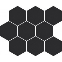Декор Cambia black lappato Heksagon 27,53x33,4
