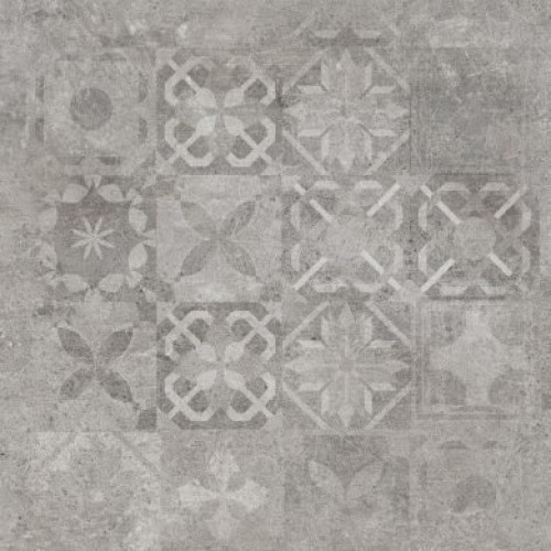 Cerrad Керамогранит Softcement Silver polished patchwork 59,7x59,7 5903313318082