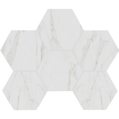 Estima Мозаика Alba AB01 White Hexagon Неполированный 