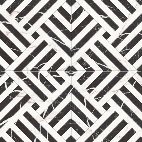 Etili Seramik Керамогранит Apollon Charcoal Black Pre-cut Mat 45x45 