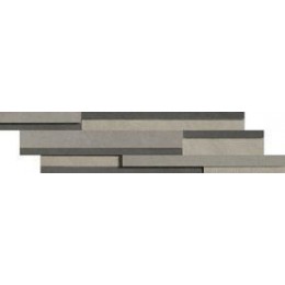 Декор Industrial Modulo Listello Sfalsato Mix 3D Sage/Plomb/Steel Soft 15x60