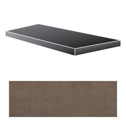 Floor Gres Ступень Industrial Moka Angolo Gradino Naturale Dx 33x120 739152