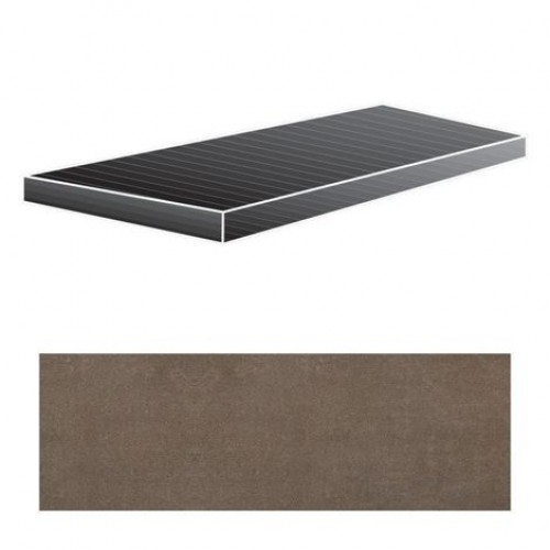 Floor Gres Ступень Industrial Moka Angolo Gradino Soft Sx 33x120 739176