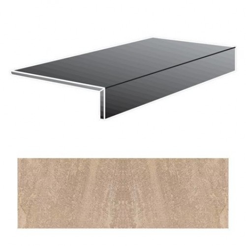 Floor Gres Ступень Walks Beige Elemento Elle 20x30 728804