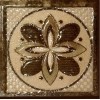 Фрилайт Декор Загреб (коричневый) вставка керамогранитная 6x6 