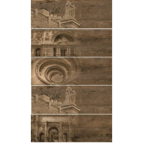 Grasaro Декор Italian Wood Wenge/венге Структурированный 20x60 G-253/SR/d04