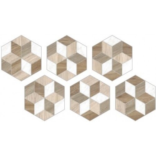 ITT Ceramic Керамогранит Beaty Matt Hexa Mix 23,2x26,7 