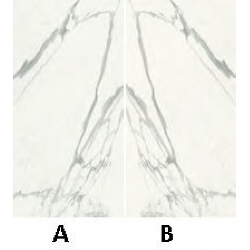 Impronta Декор Marble Experience Statuario Lux Lapp Macchia Aperta B 160x320 MBB1XXL