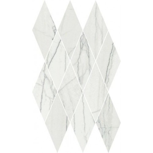 Italon Мозаика Charme Advance Floor Project Platinum White Mosaico Diamond lux 620110000136