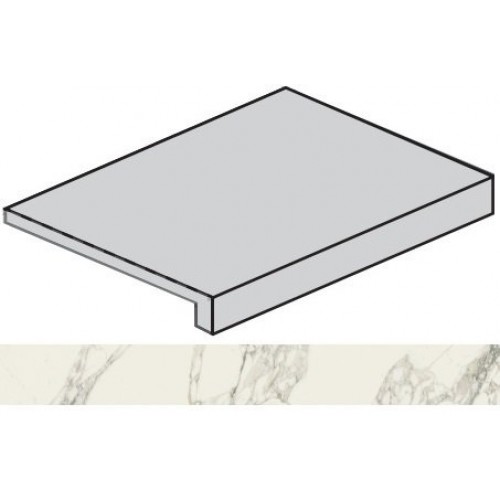 Italon Ступень Charme Deluxe Floor Project Arabescato White Scalino Angolare Dx 33x80 620070001626
