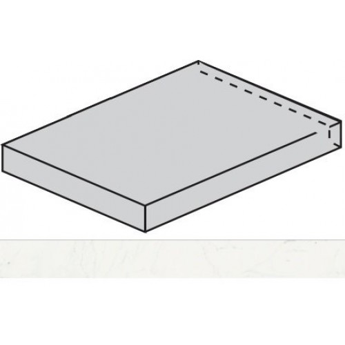 Italon Ступень Charme Deluxe Floor Project Bianco Michelangelo Scalino Angolare Sx 33x80 620070001631
