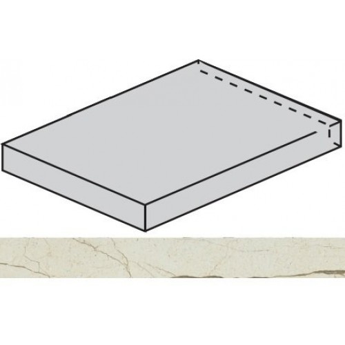 Italon Ступень Charme Deluxe Floor Project Cream River Scalino Angolare Sx 33x160 620070001657