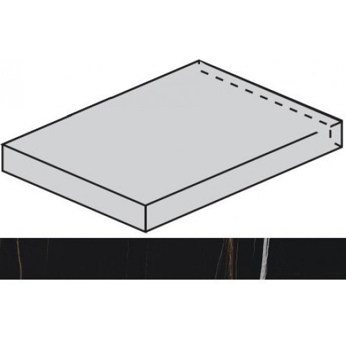 Italon Ступень Charme Deluxe Floor Project Sahara Noir Scalino Angolare Sx 33x120 620070001618