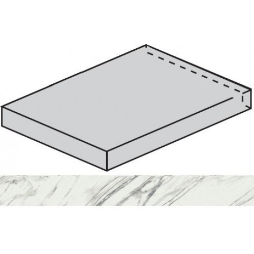 Italon Ступень Charme Deluxe Floor Project Statuario Fantastico Scalino Angolare Sx 33x120 620070001616