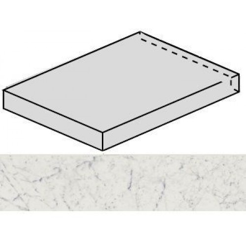 Italon Ступень Charme Extra Floor Project Carrara угловая левая 33x60 620070000987