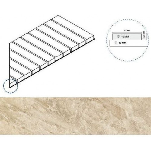 Italon Угол Climb X2 Решетка Стрим 10 Rope Правая 25x60 620090000569