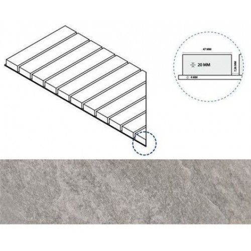 Italon Угол Climb X2 Решетка Стрим 20 Rock Левая 25x60 620090000564