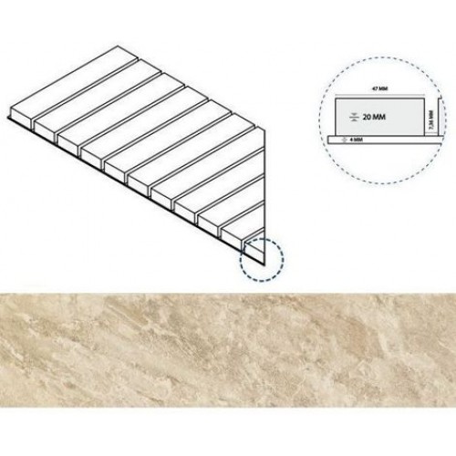 Italon Угол Climb X2 Решетка Стрим 20 Rope Левая 25x60 620090000561