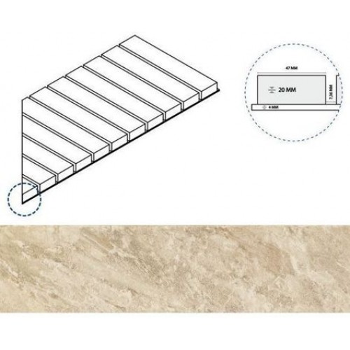 Italon Угол Climb X2 Решетка Стрим 20 Rope Правая 25x60 620090000560