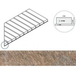 Угол Дистрикт X2 Решётка Стрим 20 Правая Эмеральд 25x60